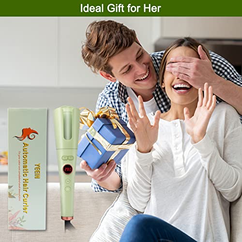 Automatic Curling Iron, Lovpo 1 Inch Ceramic Rotating Barrel Auto Curling Iron With Adjustable 5 Temperature And Timer Setting, Auto Shut Off, Smart Anti-Stuck, Fast Heating Spin Iron For Hair Styling #TOP6