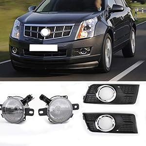 Artudatech Front Fog Lamps Driving Lights & Covers for Cadillac SRX 2010-2016 RH&LH