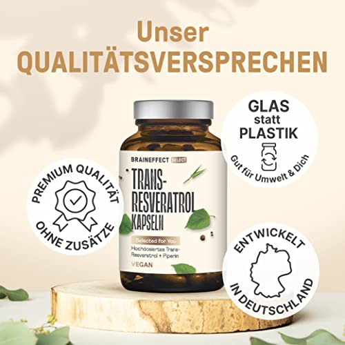 Resveratrol Kapseln Trans Resveratrol 500mg – Vegane Kapseln ohne Zusatzstoffe