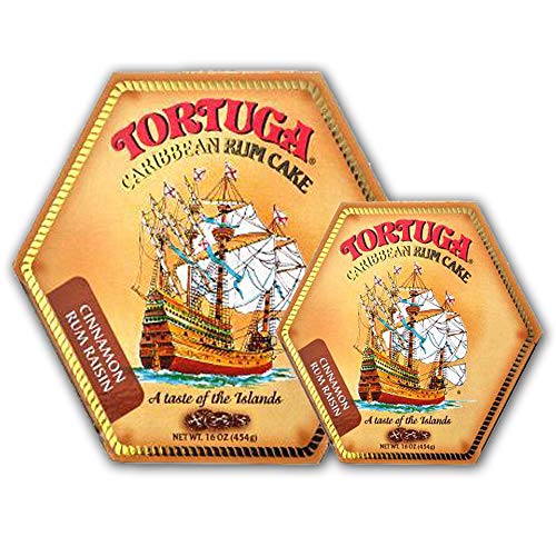 Tortuga Caribbean Cinnamon Raisin Rum Cake - 16 Oz Rum Cake 2 Pack - The Perfect Premium Gourmet Gift For Stocking Stuffers, Gift Baskets, And Christmas Gifts - Great Cakes For Delivery #TOP9