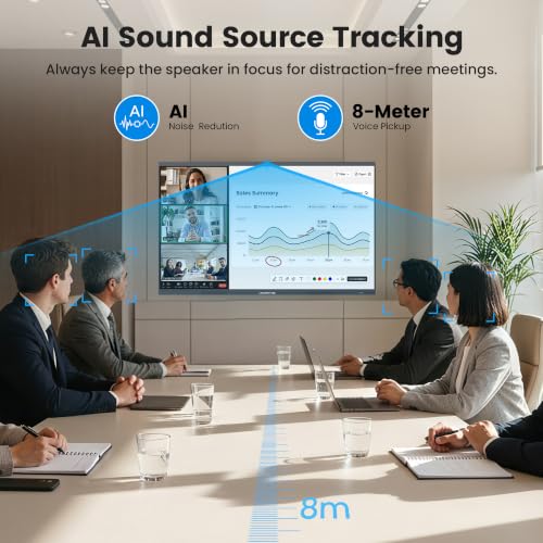 Image of 65 inch 4K Electronic Interactive Whiteboard Smart Board for Classroom & Office