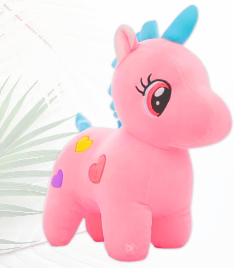 Storio Toys Super Cute Unicorn Teddy Bear Plush Soft Toy Cute Kids Birthday Animal for Baby Boys Girls (25 cm, Pink) | Best Valentine Gift