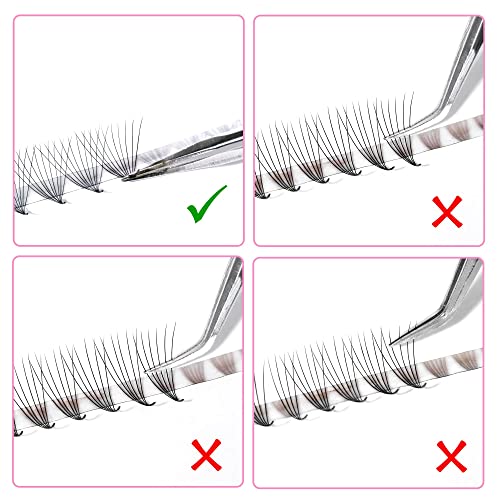 Lavislash 500 Premium Ultraspeed Promade Fans | Handmade Volume Eyelashes | Ultra Speed Eyelash Extension | Multi Selections From 3D To 16D Fans | 0.03/0.05/0.07Mm Thickness | C Cc D Curl | 8 - 16Mm Length | Long Lasting & Easy To Appy ( 10D-0.03-Cc-11Mm) #TOP1