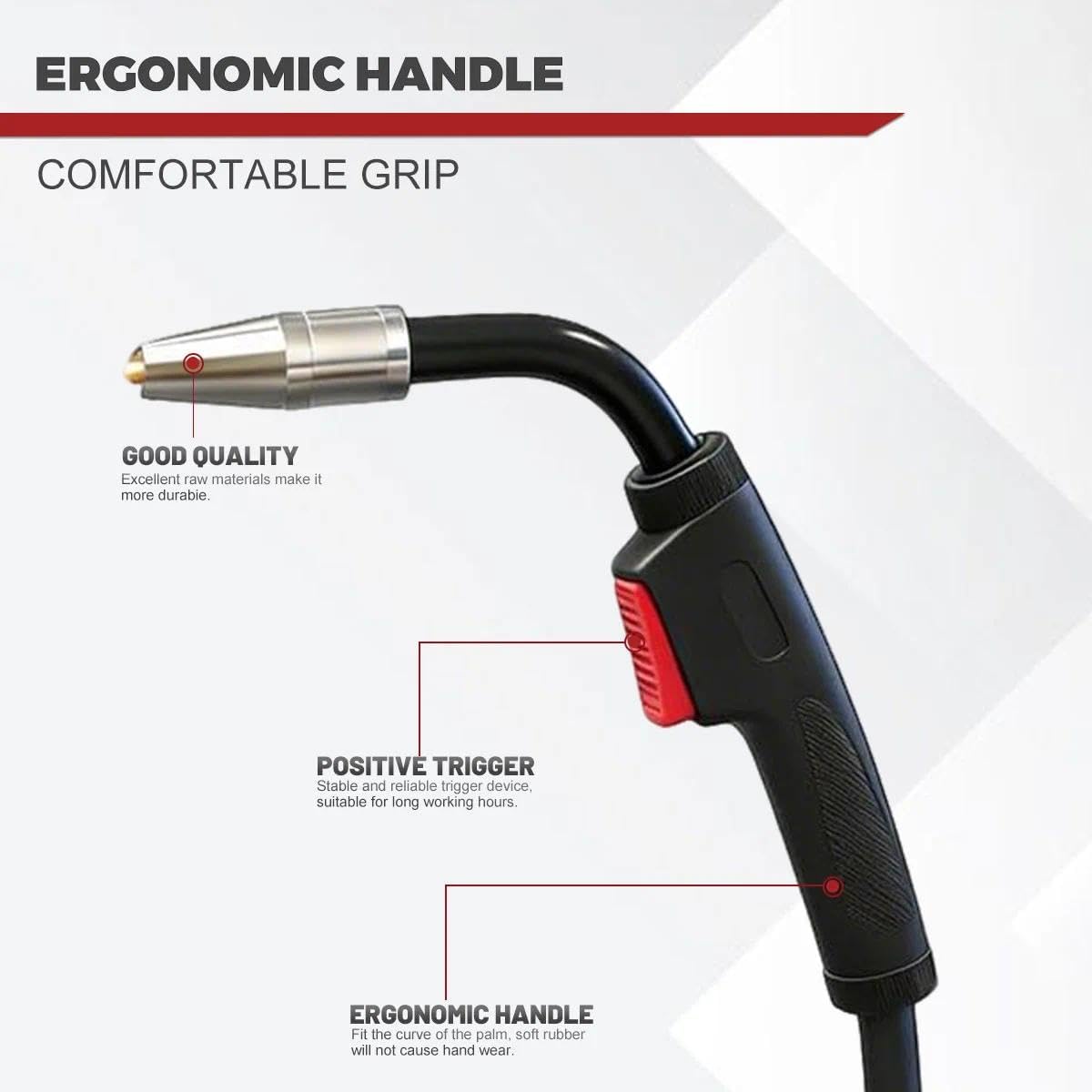 10ft Heavy Duty Mig Welding Gun 100A Compatible with Lincoln Magnum Pro 100L K4528-1 K3080-1, Give Additional .035" Consumable kit