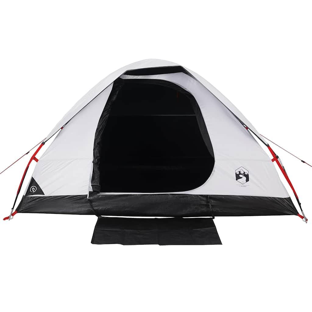 Mangloder Kuppel-Campingzelt für Personen Weiß Wasserdicht Winddicht leicht und kompakt, ideal für Outdoor Abenteuer, Wandern, Trekking, Festival, Strand, Garten, Angeln, Reise, Rucksack, Biwak