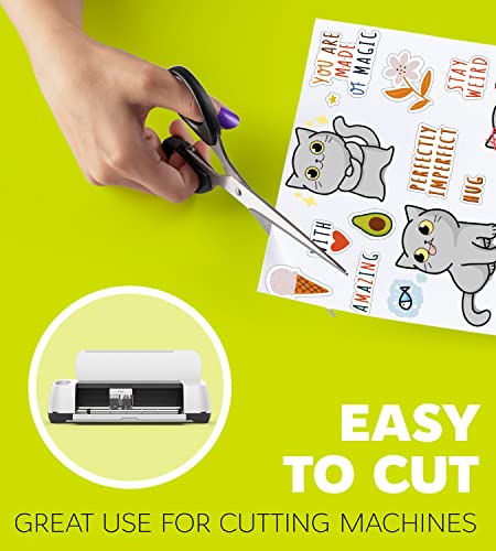 Premium Printable Vinyl Sticker Paper for Inkjet Printer and Laser - 20 White Matte Sticker Paper Waterproof - Durability Adhesive Paper 8.5 x 11, Fast Dry, Holds Ink Well, Great for Cutting Machines - Image 5