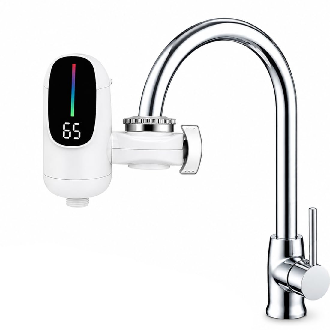 DRUMSTONE WINTER Luxurious 5 Years Warranty Instant Electric Hot Water Tap Digital Temperature Display 360° Rotating 3-in-1 Kitchen Faucet Hot & Cold Water Built-in Water Filter for Kitchen & Bathroom-image-10