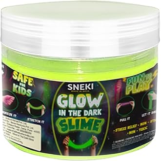 SNEKI (200gm) Glow in The Dark Slime for Kids DIY Toy Slimy Slime Gel Jelly Putty Art Toys for Boys Girls 3 to 10 Years