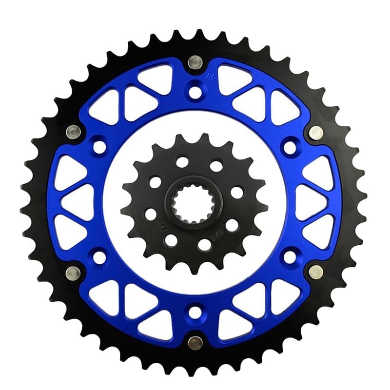 Couronne 46T et pignon 17T de moto pour maximiser l'accélération des 790 SM