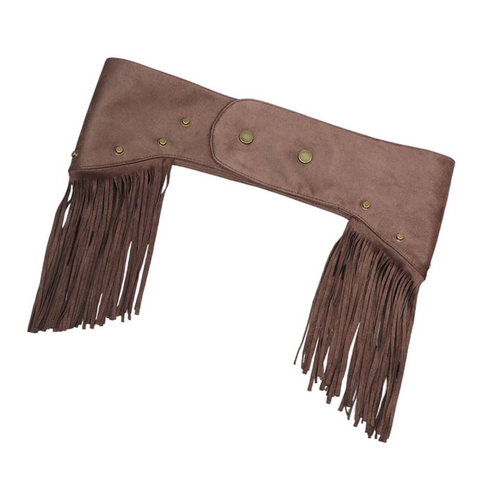 JAMNGHB Skirt Waist Chain Grunge Punk Cowgirl Belt for Women Proms Stage and Club Party for Jeans Dresses Club Brown