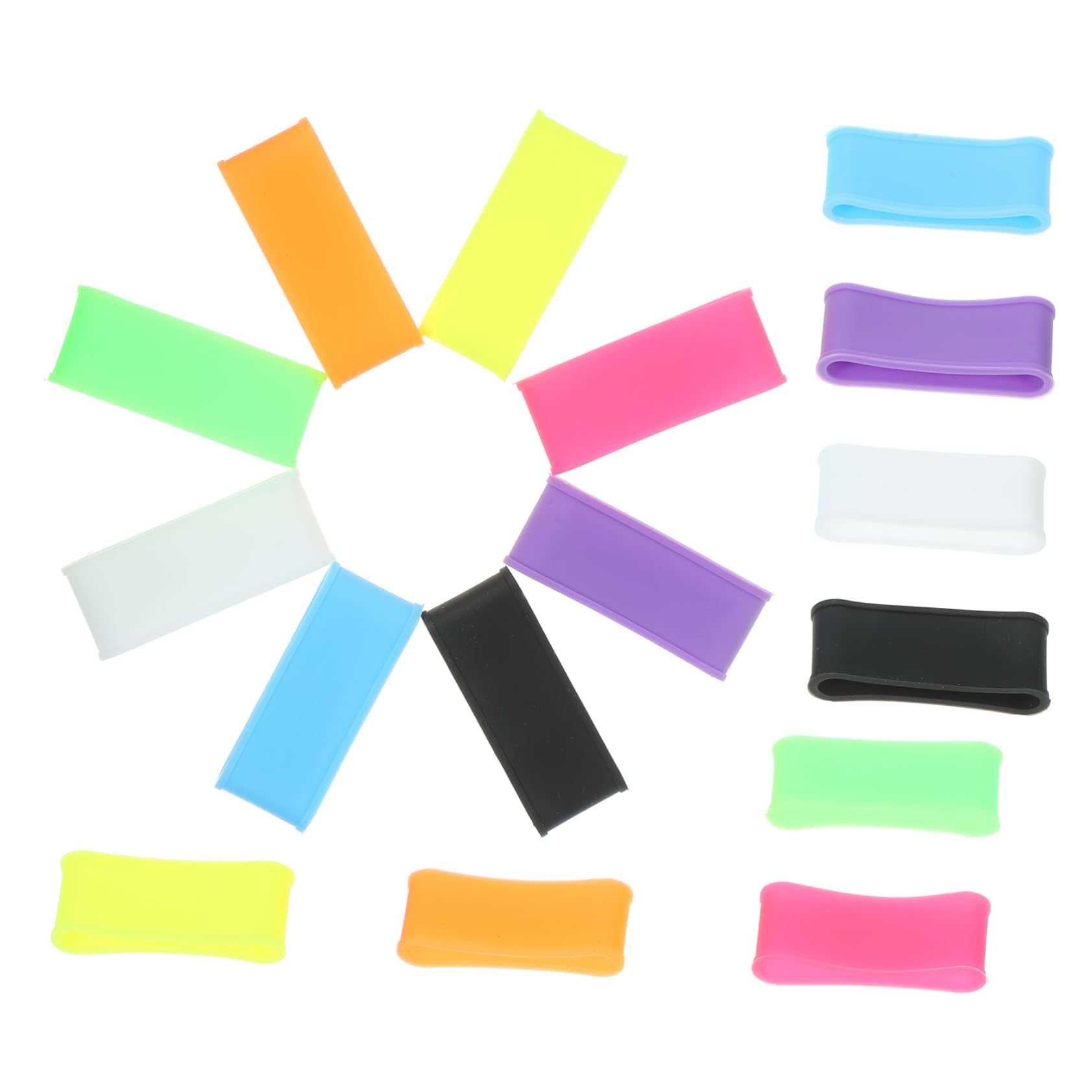 SUPVOX Bande Elastiche Fascia Elastica Impugnatura per Mazza da Cricket Impugnature per Racchette Antiscivolo Palline Tennis Anelli di Presa per Racchette da Esterno