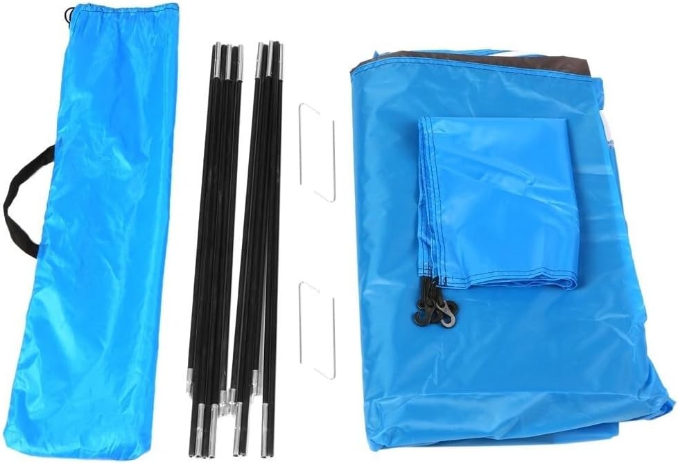 Lightweight 2 Person Camping Tent, Polyester Oxford Cloth Garden Sun Shield for Outdoor Camping and Hiking, Portable Tent with Carrying Bag