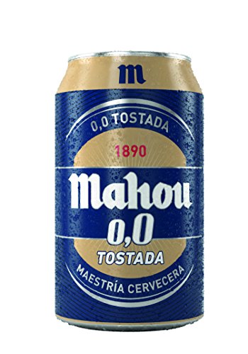 Mahou 0,0 Tostada - Lata de 330 ml- 0.0 % Volumen de Alcohol