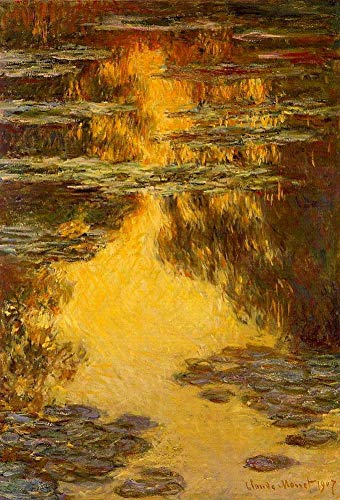 Peintures de Monet Nénuphars XI tableau impressionniste fait main sur toile
