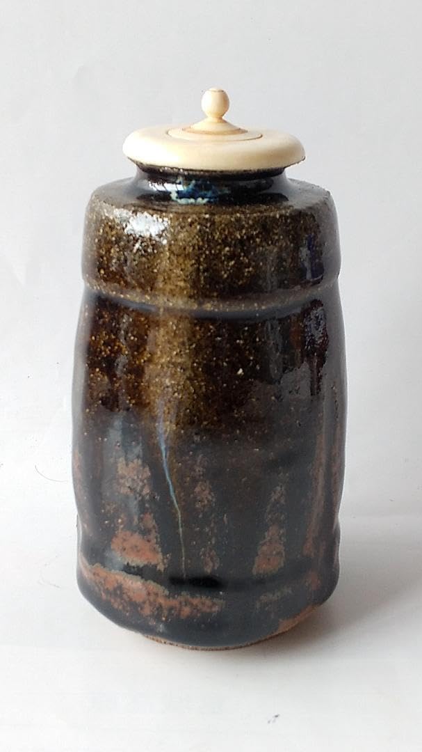 松本鉄山 松本鐵山 大名物写 本能寺文琳茶入 仕覆 朝倉間道 共箱 松本鉄山 松本鐵山 大名物写 本能寺文琳茶入 仕覆 朝倉間道 共箱