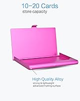 Vista 3 de Tarjetero, Rosa rojo, Bling