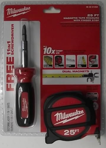 MILWAUKEE ELEC TOOL 48-22-5125 Magnet Tape Measure, 25' MILWAUKEE ELEC TOOL 48-22-5125 Magnet Tape Measure, 25'