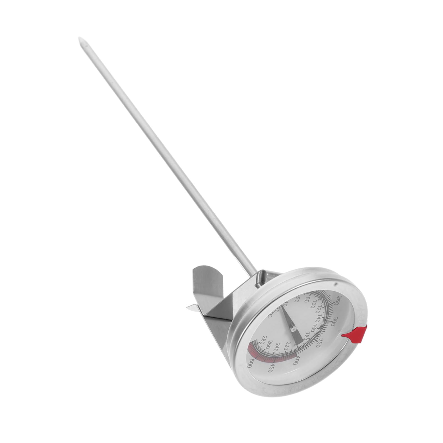BESTonZON Stainless Steel Deep Frying and Candy Thermometer Instant Read for Oil BBQ Turkey and Meat Cooking Accurate Readings with Pot Clip for Home Use