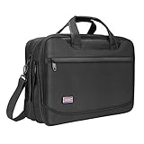 17 Inch Laptop Bag, Expandable Large Water Resitant Briefcase Bags Handle Messenger Bag for Laptops