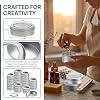 Yesland 30 Pack 2 Ounce Metal Tin Cans - Round Empty Containers with Clear Top for Candles, Arts & Crafts, Storage in Kitchen & Office Use