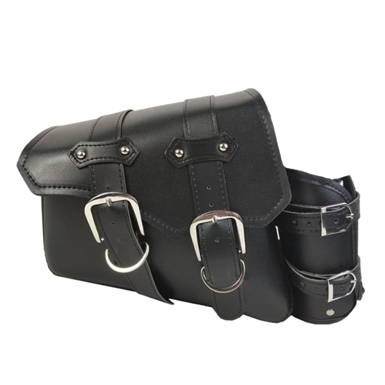 Sosoport Borsa da Sella per Bicicletta Borsa in Pelle Pu Marsupio Posteriore Fibbia Accessori per Ciclismo Contenitore per Riparazioni e Oggetti Essenziali