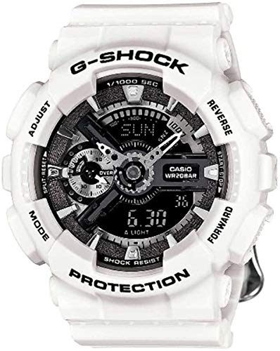 Casio G-Shock S Series Floral White Dial Resin Quartz Ladies Watch GMAS110F-7A