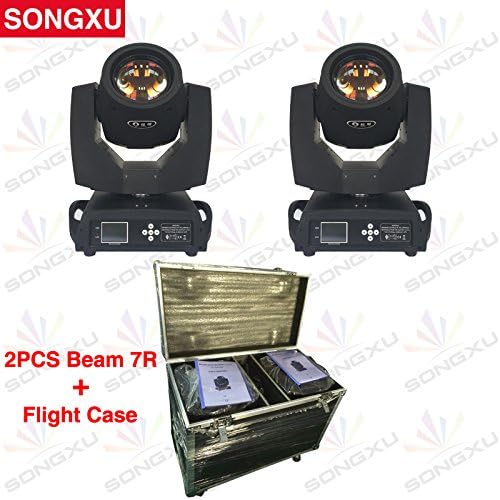 SONGXU 2pcs 230w 7r Stage Beam Moving Head Light with Flight Case Package/professional Sharpy Beam 7r Dj Light Stage Light