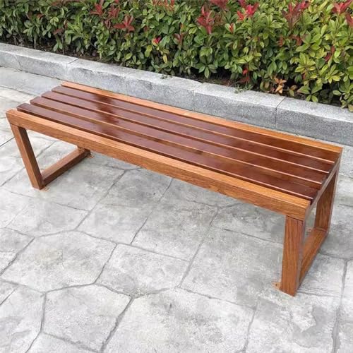 Bancs d'extérieur résistants aux intempéries, banc de jardin 100 cm sans dossier pour porche