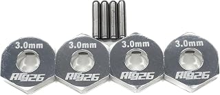 ＫＮ企画 アルミホイールハブ薄型 3mm厚 4個入り シルバー ホイル 六角 YD-2 AWD RWD 二駆 四駆 などに KN-WH06SV-B