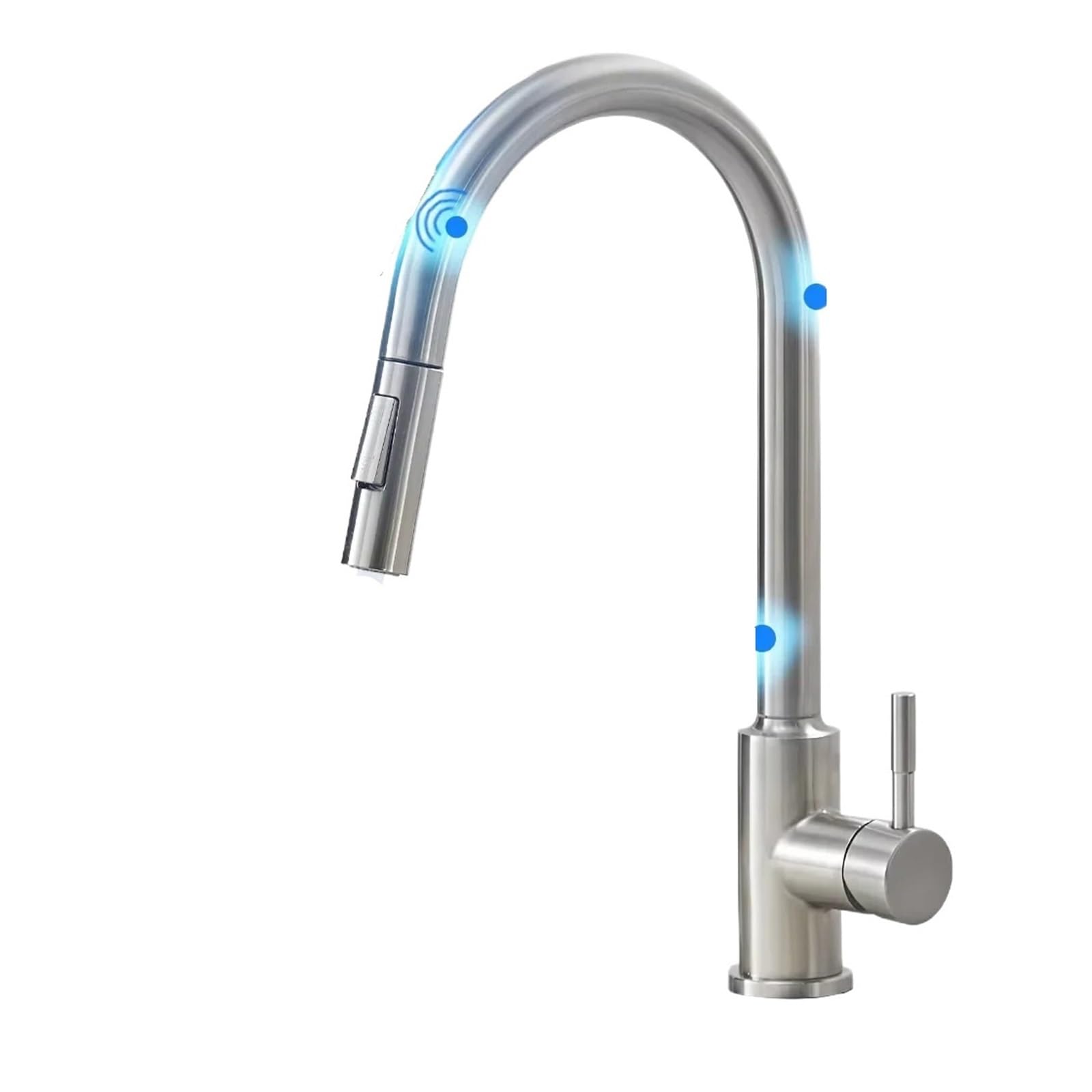 Ckafzmyjqbt 1015-Black Smart Touch Kitchen Faucets Crane For Sensor Kitchen Water Tap Sink Mixer Rotate Touch Faucet Sensor Water Mixer(,G3/8)