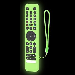 Funda de silicona para control remoto TCL RC716/RC833, resistente y a prueba de arañazos, funda protectora con cordón (verde noche)