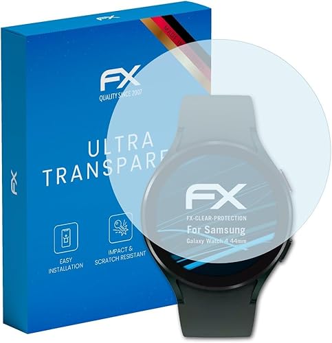 Película de protección de pantalla compatible con Samsung Galaxy Watch 4 de 1.732 in, protector de pantalla ultra transparente (3X)