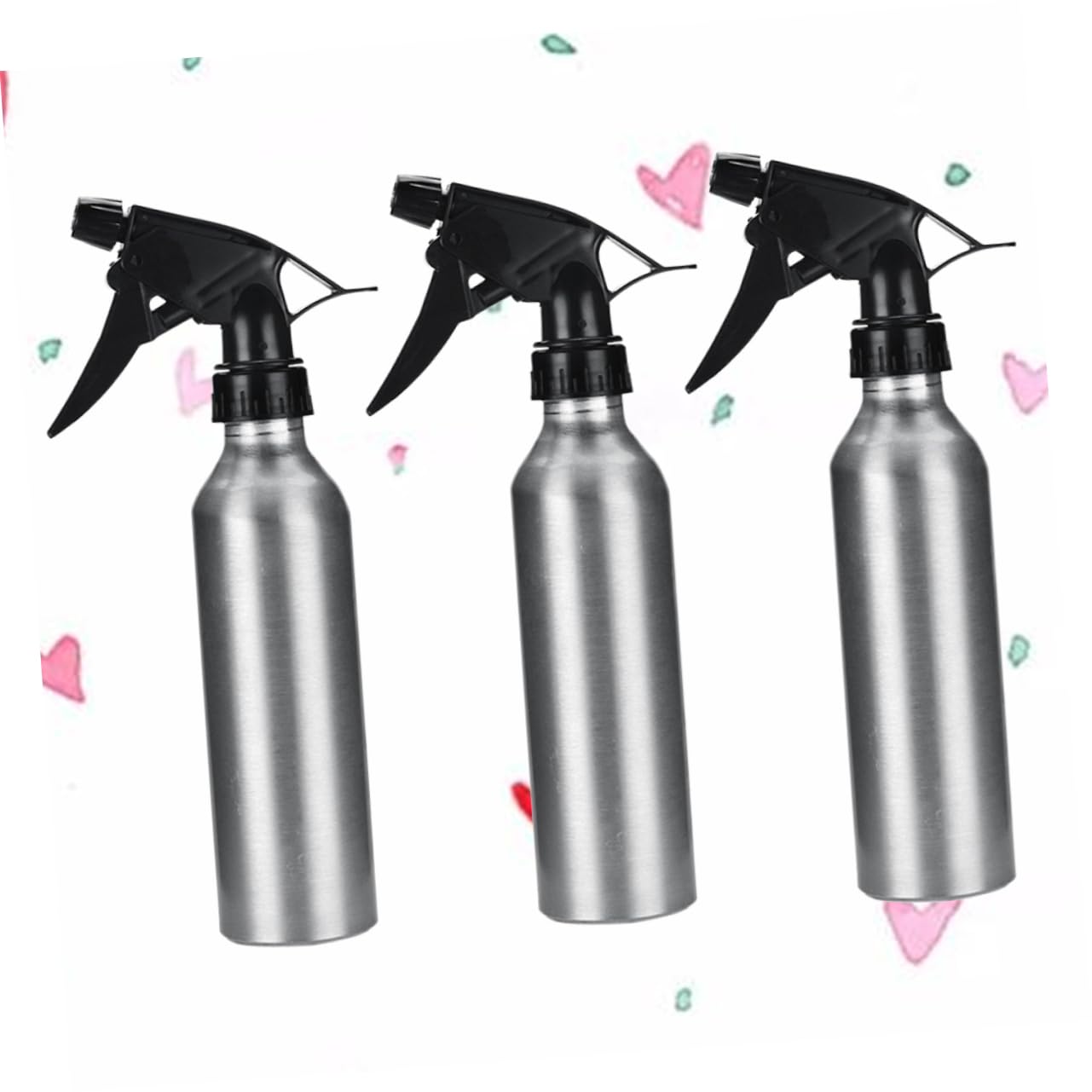Toyvian 2 Ensembles Bouteille Vaporisateur Aluminium Lot De Pulvérisateur Multi Usage Rechargeable Pour Plantes Cuisine 3 Pièces * 2