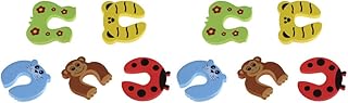 HEALLILY 10pcs Finger Pinch Guard Colorful Cartoon Animal EVA Baby Finger Protector Door Pinch Guard Security Door Stopper Safety Door Guard for Kids