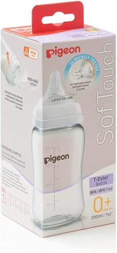 Pigeon SofTouch 3 Bottle T-Ester 200ml (SS)