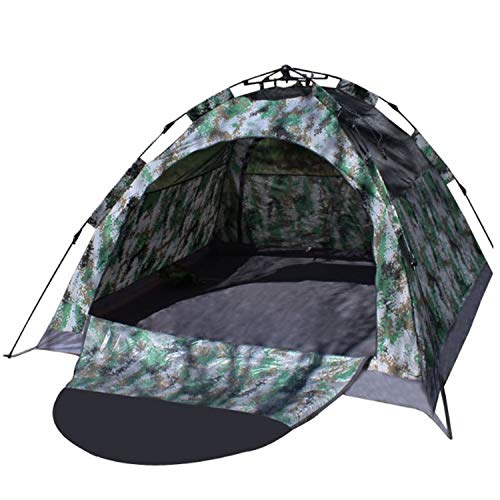 IRIS 4 Person Instant Pop-Up Camouflage Camping Tent | Waterproof Automatic Backpacking Tent | Ultralight Outdoor Shelter with Zippered Door & Carry Bag for Camping & Hiking-picture-27