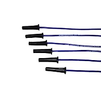 Vista 5 de A-Team Performance Juego de cables de bujía de silicona de 8.0 mm - Botas negras de 90 grados para distribuidor HEI - Incluye herramienta