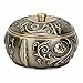 Produktbild TWDYC Bronze Retro Aschenbecher mit Deckel im europäischen Stil Zigarrenascher Desktop-Metall-Aschenbecher tragbare Zigarettenetui Behälter Aschenbecher