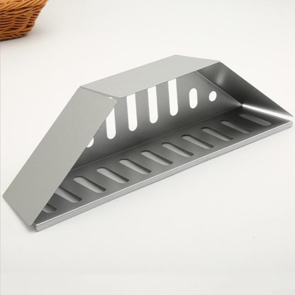 2 cestas de carbón para parrilla, accesorio galvanizado para barbacoa, cesta para parrilla de carbón, bandeja de carbón para parrilla al aire libre, 38,5 x 11 x 7,5 cm