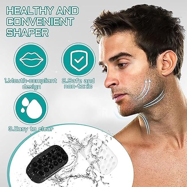 PAFUWEI Jaw Exerciser for Men Women,4 Resistance Levels Jawline Exerciser Silicone Jaw Trainer Mewing Jaw Line Jaw Workout Device Face Exerciser Jaw Toner jawshaper