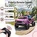 Segmart 12V Powered Electric Car, Licensed Ford Bronco Raptor, Kids Jeep, Kids Electric Vehicle Car, 4 Wheeler Suspension, 3-Speed, Headlight/Music Player/Durable Tires (Pink)