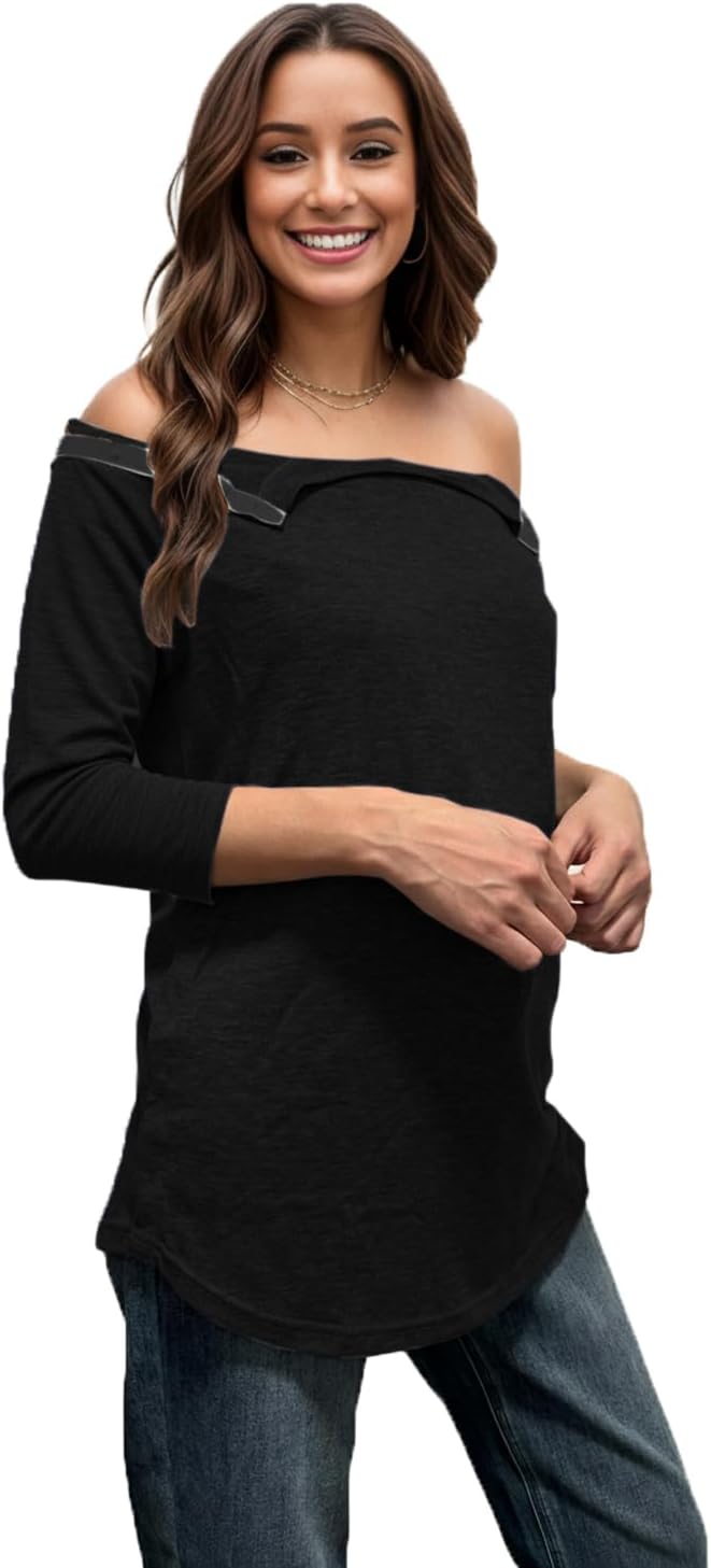 Youdiao Post Shoulder Surgery Shirts for Women Tear Away 3/4 Sleeve Tops After Rotator Cuff Chemo Port Adaptive Clothing - Image 7