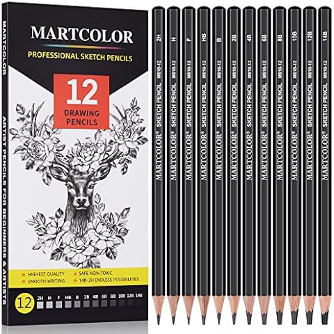 MARTCOLOR Drawing Sketching Pencils Set Cover