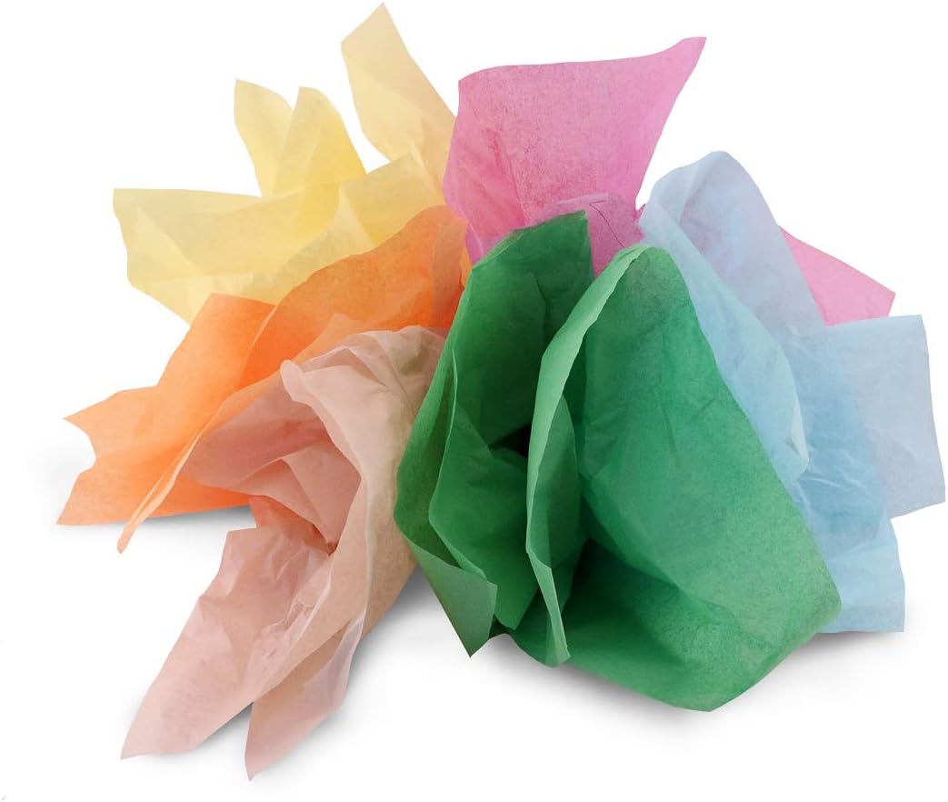 Hygloss Tissue Paper Squares - Great for Arts & Crafts, DIY Projects, Classroom Activities and More - Pre-Cut, 5 Inches - 80 Each of 6 Assorted Pastel Colors - 480 Pieces image 2
