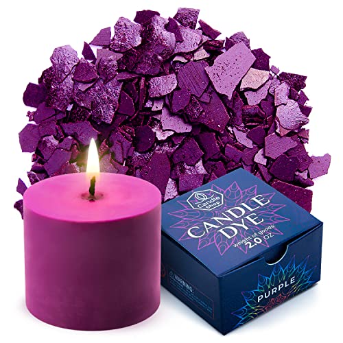 Image of Candle Shop - Purple Color 2 oz- Dye Chips for Making Candles - Candle Wax Dye - A Great Choice of Colors