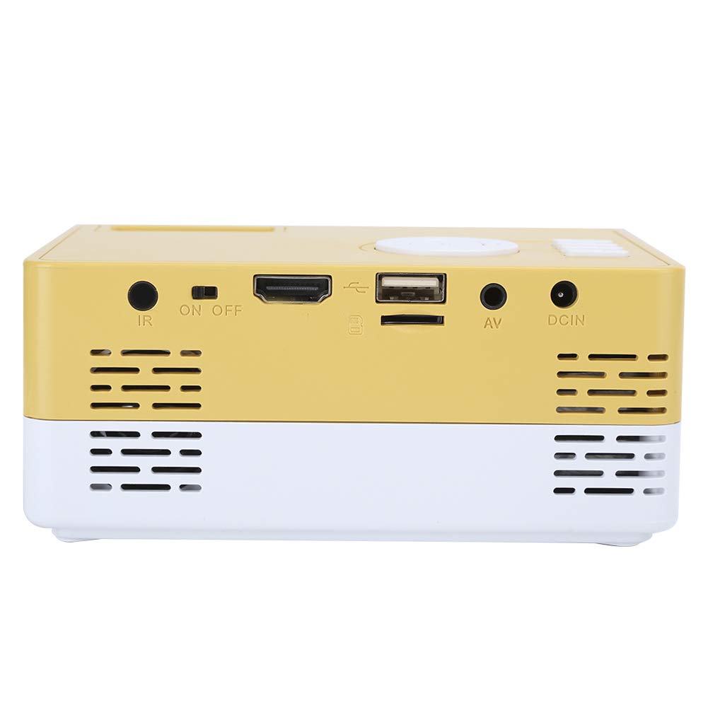 Mini Proiettore Portatile, 1080p Full HD, Altoparlante Integrato, Ampia Compatibilità, per Home Cinema, Serie TV, Videogiochi, Partite di Calcio (Spina europea)