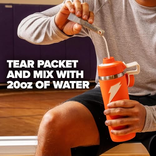 Image of Gatorade Zero Sugar Electrolyte Powder Drink Mix, Mashups Glacier Freeze-Fruit Punch, (32 Servings), No Artificial Flavors, No Added Colors, Zero Sugar, Sports Drinks, Hydration, Electrolyte Drink