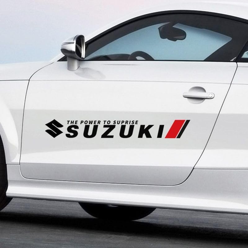 2PCS Car Emblem for Suzuki Vitara SX4 S-Cross Jimmy Swift Grand Vitara Alto, Car Letter Emblem Front Grille Badge Trunk Tailgate Boot Window Exterior Decal Stickers, Car Decoration Accessories