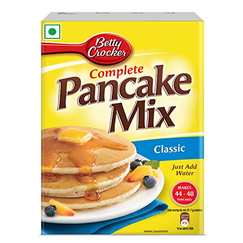 Image of Betty Crocker Pancake Instant Breakfast Mix, Waffles and Pancake Powder, Original Flavour, Eggless, Sugar, 1000 g