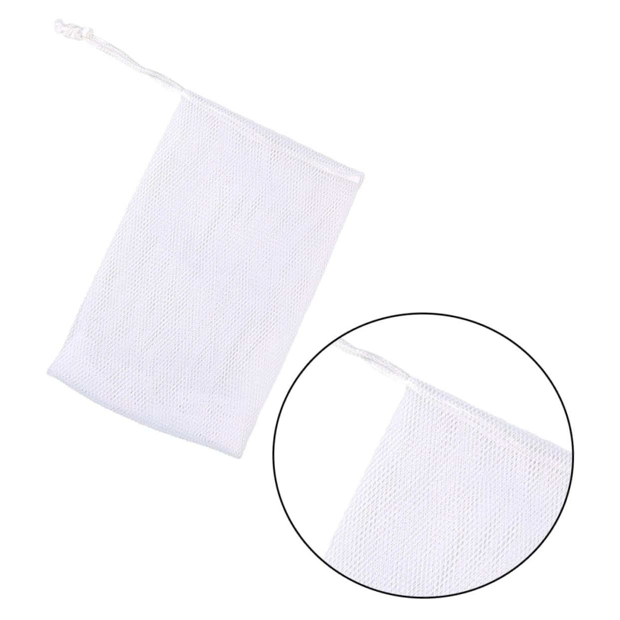 Beatifufu 10pcs Soap Bar Soap Cleansing Foaming Nets Maker Shower Net Handmade for Body Cleansing